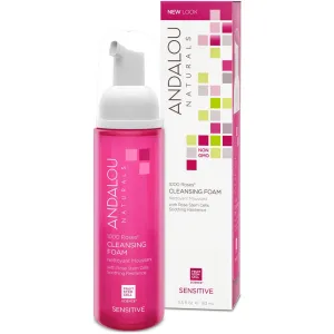 Andalou Naturals 1000 Roses Cleansing Foam, Sensitive, 163ml