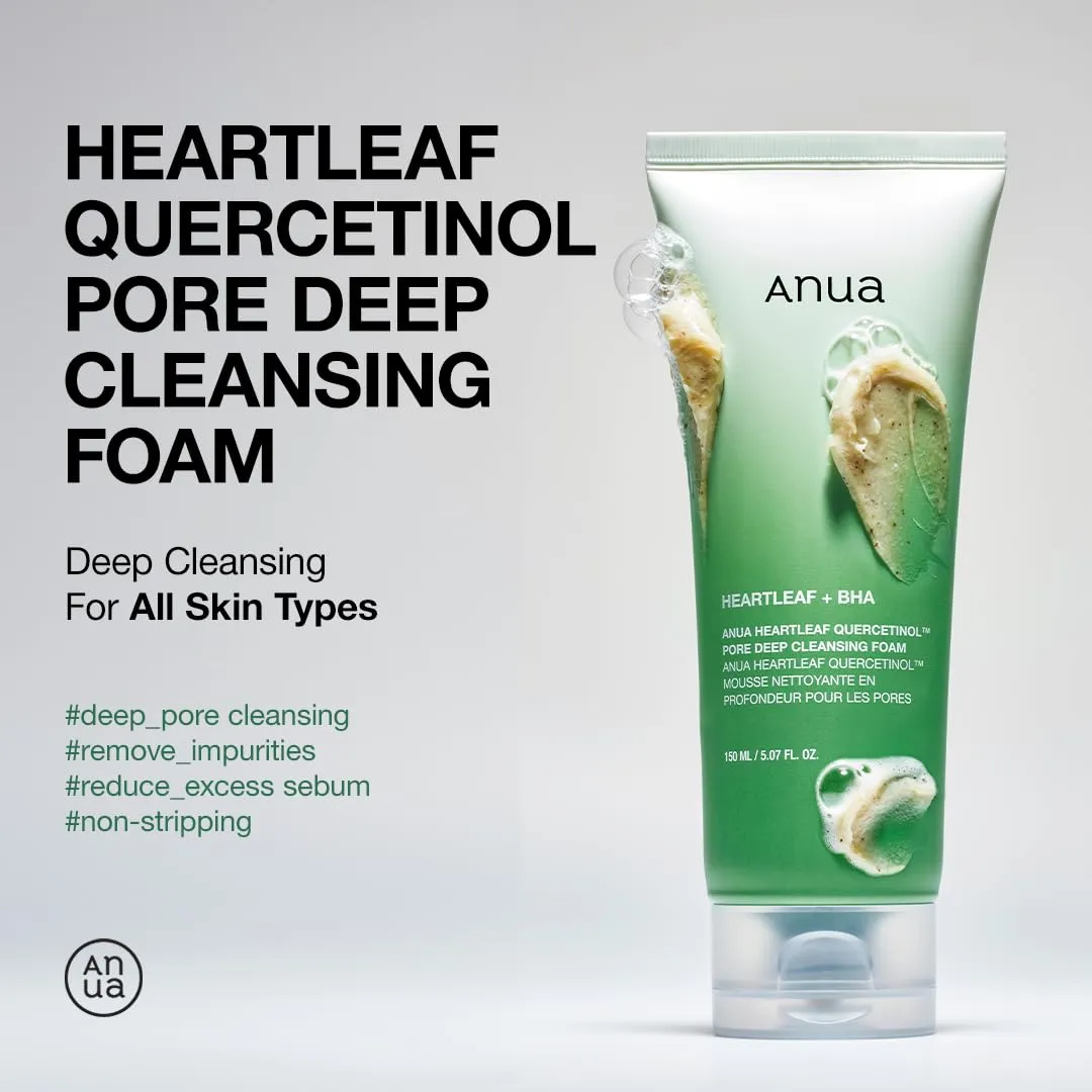 Anua Heartleaf Quercetinol Pore Deep Cleansing Foam 150Ml