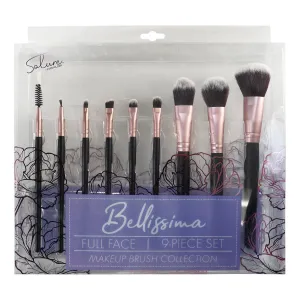 Bellissima Full Face Makeup Brush 9pcs Set