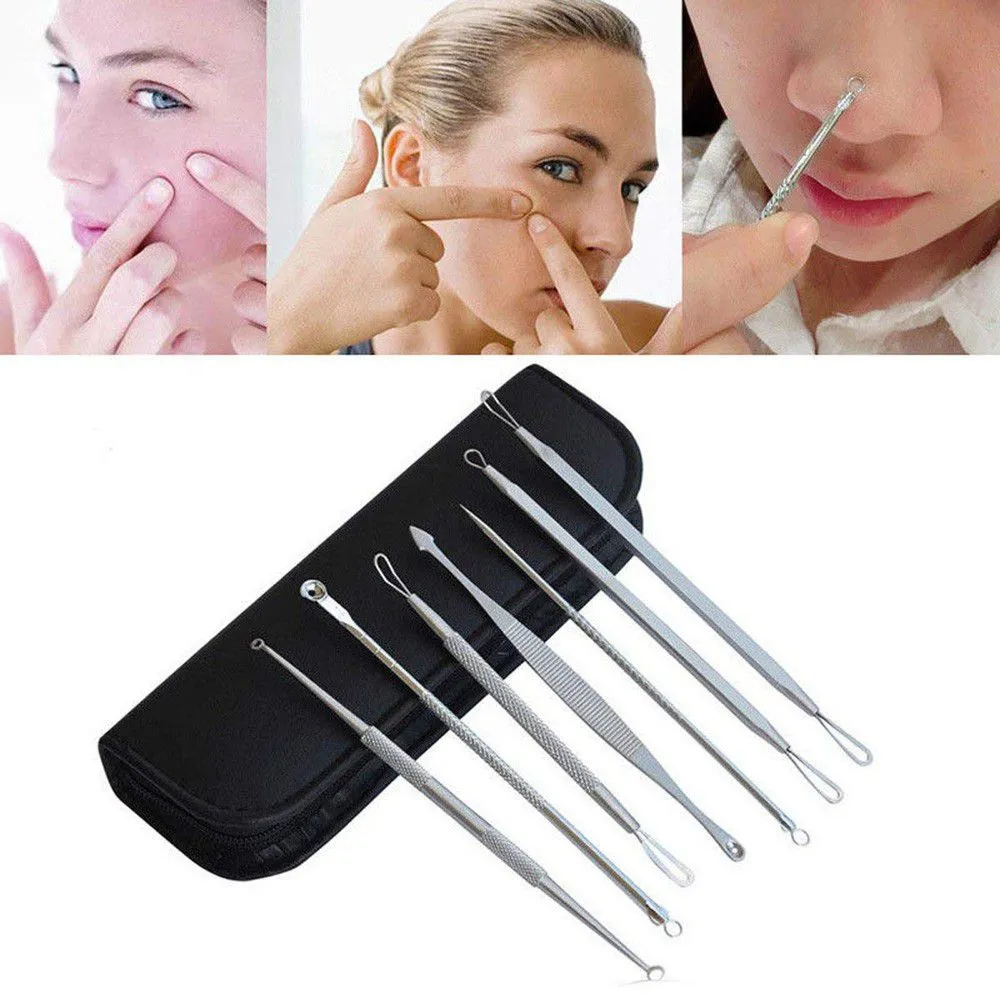 Blackhead & Pimple Removing Tool Kit - 7 Piece