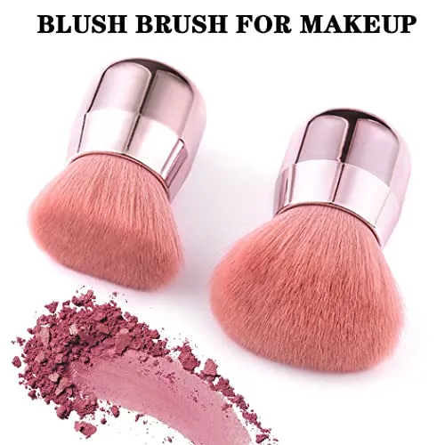 Blending Brush for Makeup Dual-ended Brush 2 Pcs Foundation Concealer Brush for Liquid, Cream, Powder, Buffing, Stippling Face Brush