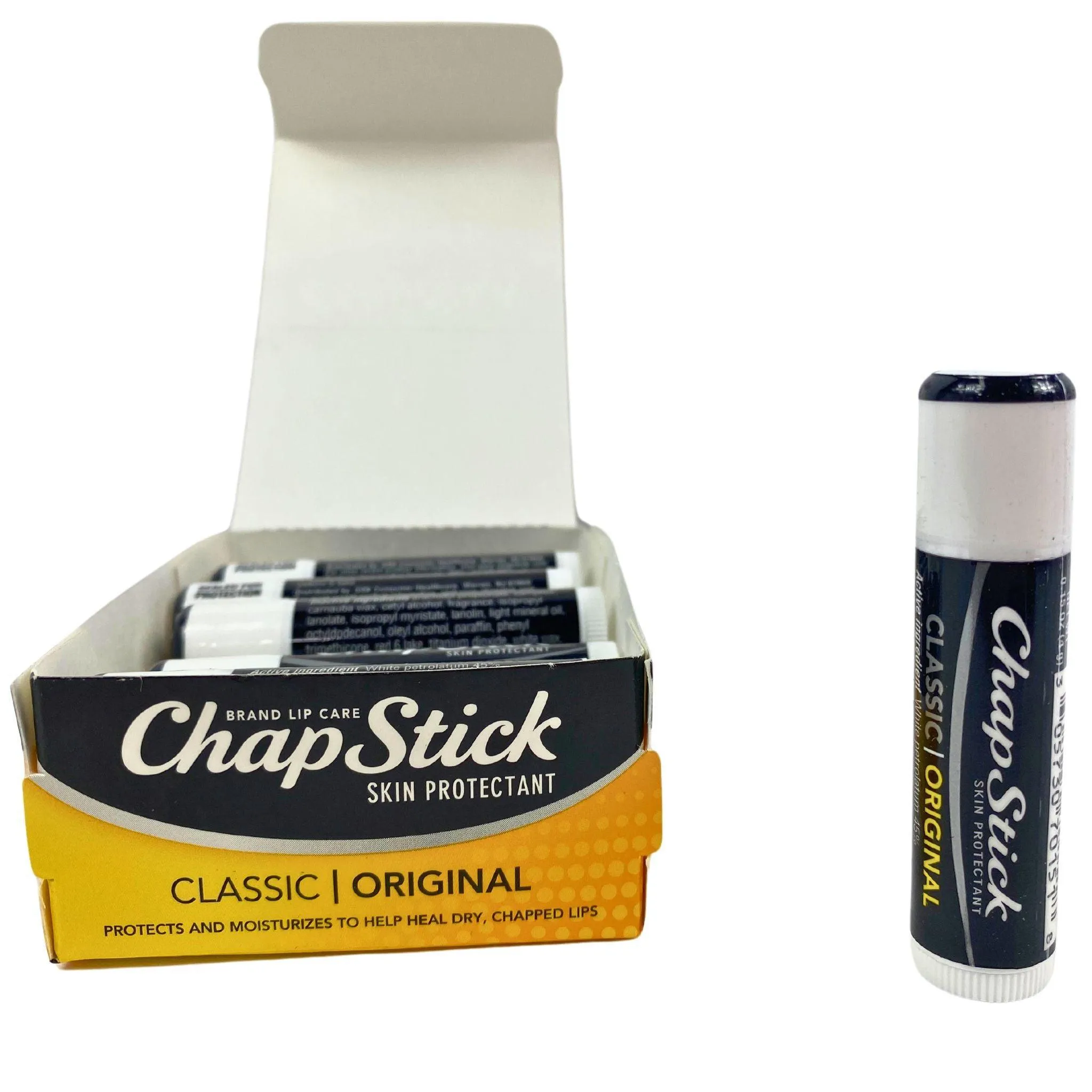 Chapstick Skin Protectant Classic Original 0.15OZ (120 Pcs Lot)