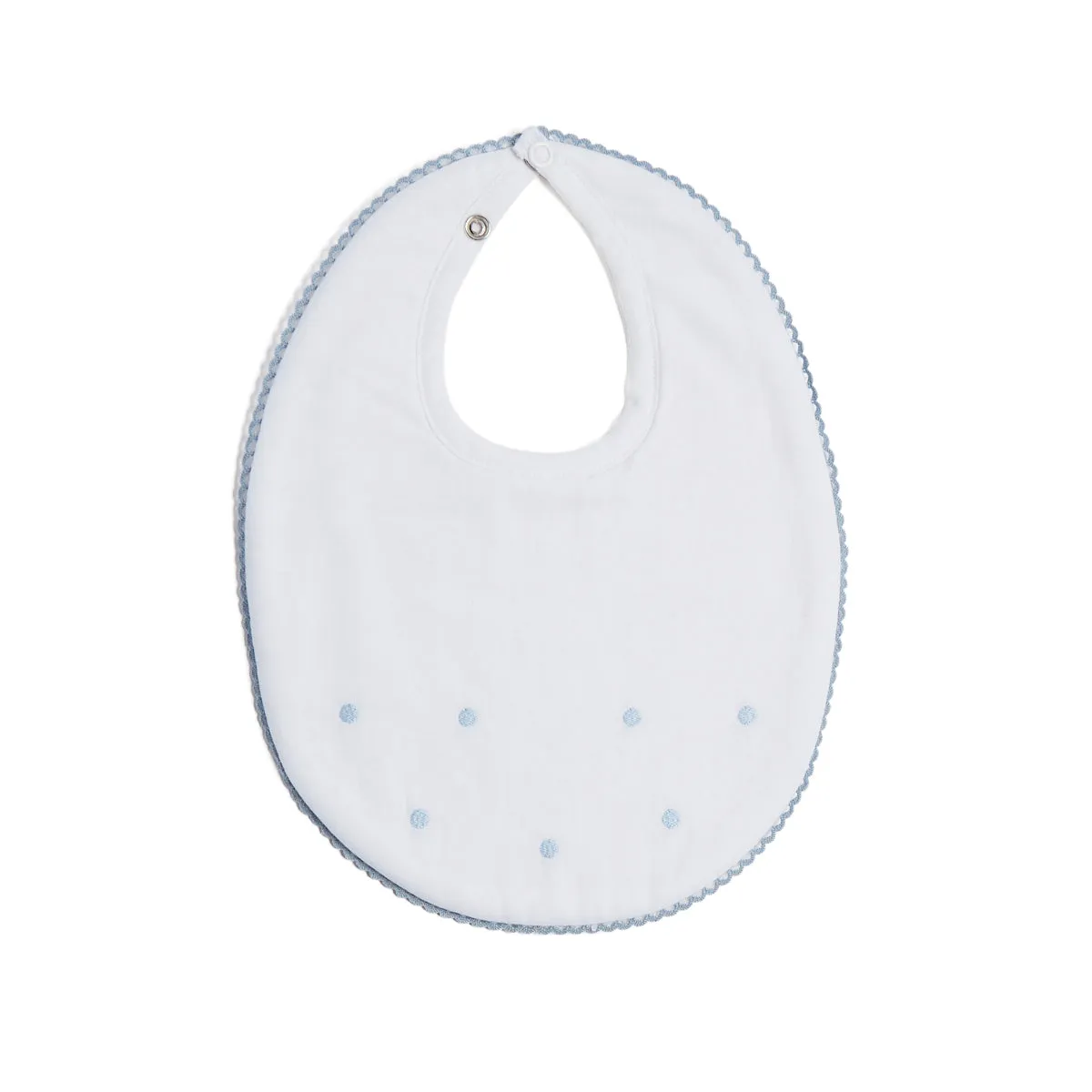 Delicate Blue Cotton Multipack Bibs