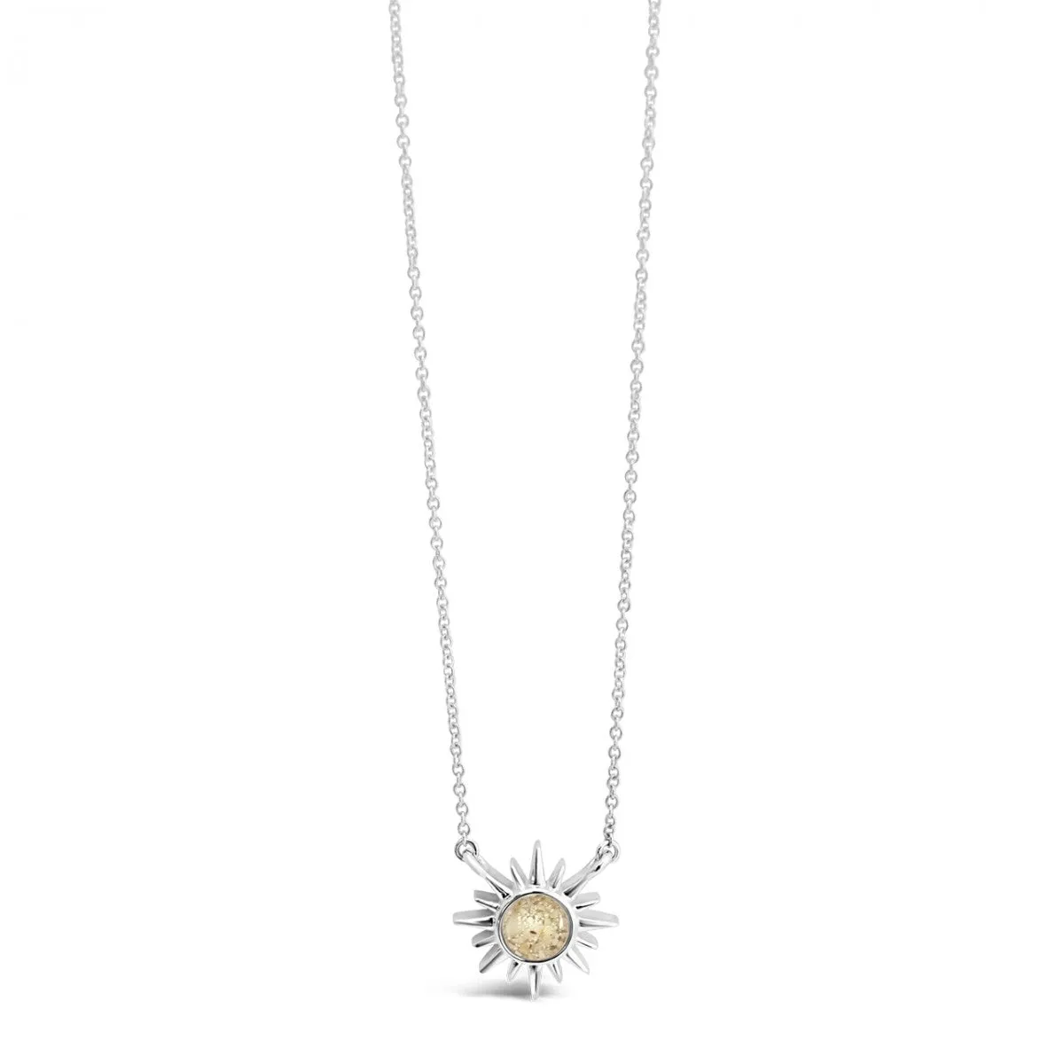 Delicate Dune Sunburst Necklace