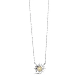 Delicate Dune Sunburst Necklace