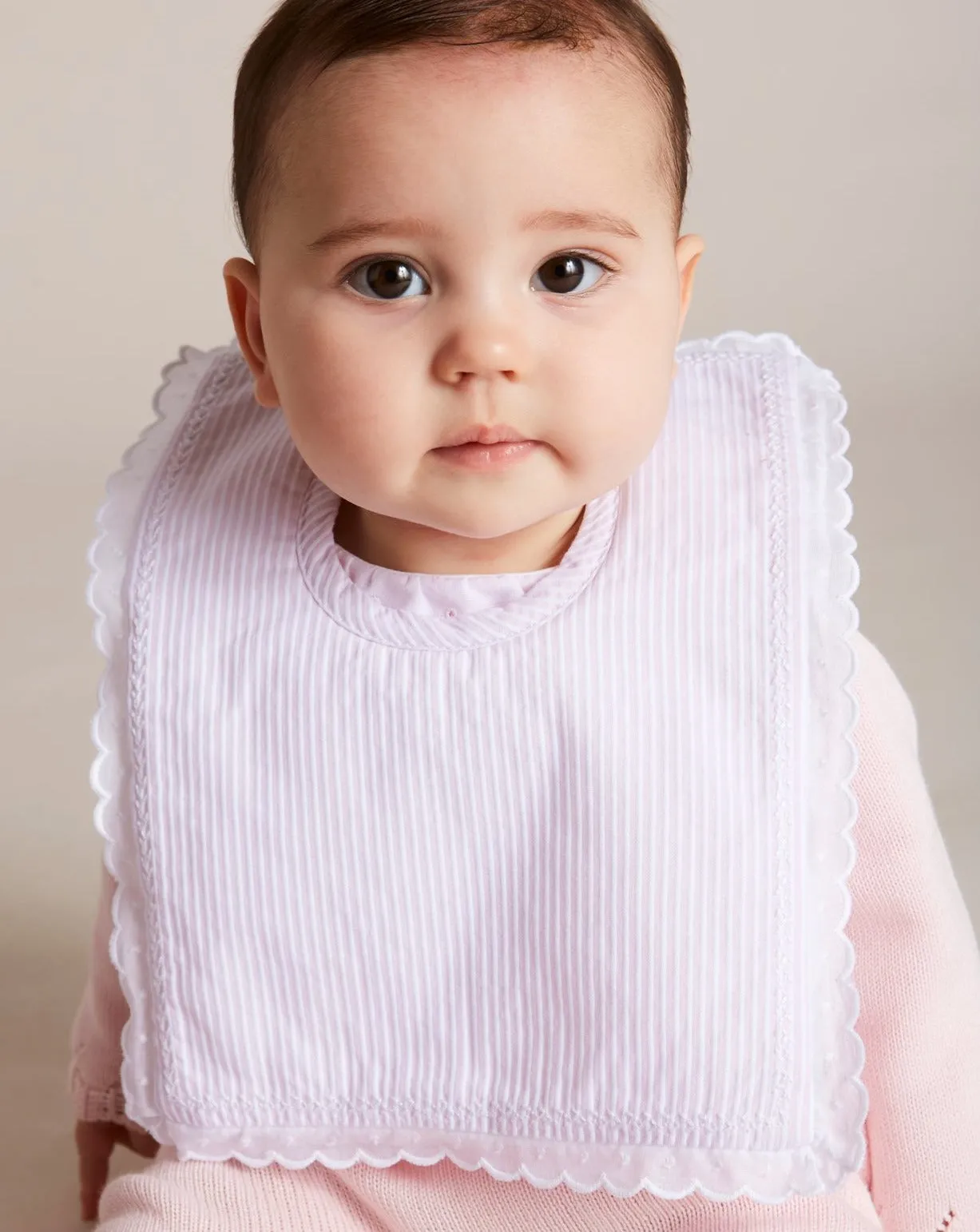 Delicate Pink Cotton Multipack Bibs