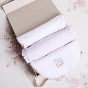 Delicate Pink Cotton Multipack Bibs