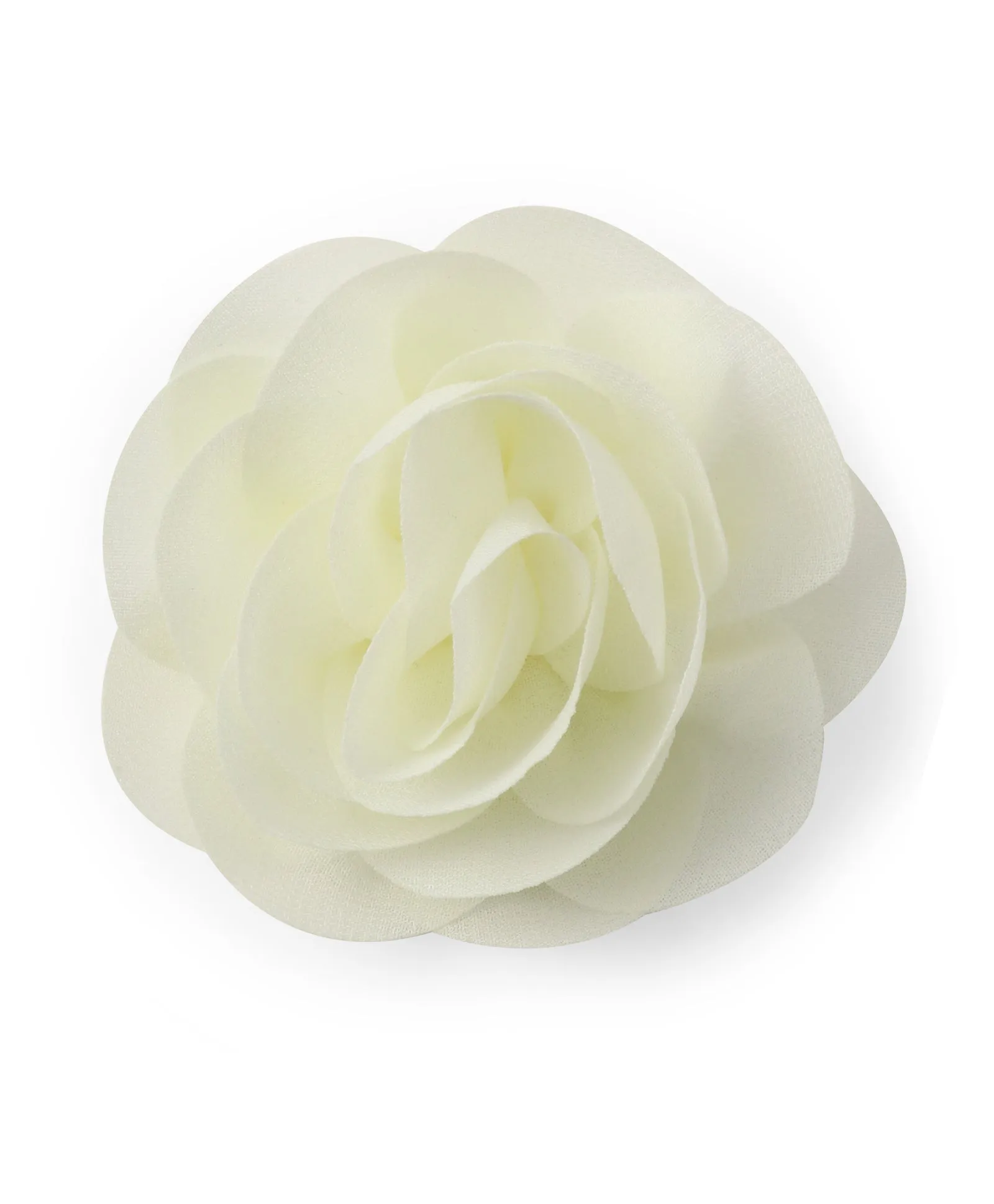 Delicate Rose Alligator Clip - Off-White