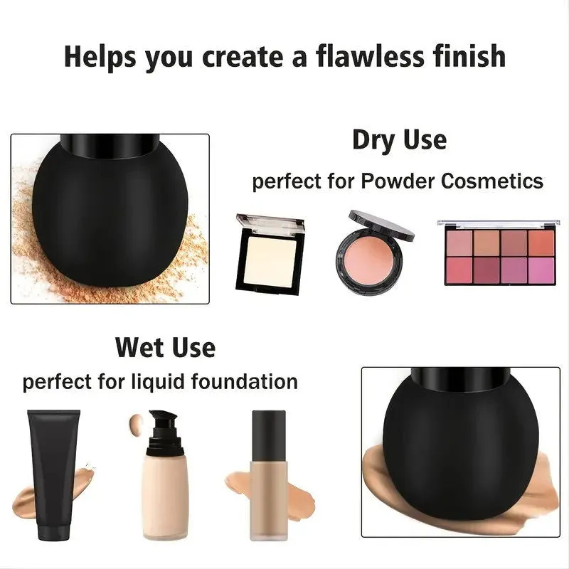 Dual-ended Makeup Brushes Foundation Blending Makeup Sponge Power Kabuki Brush For Blending | Blush Bronzer