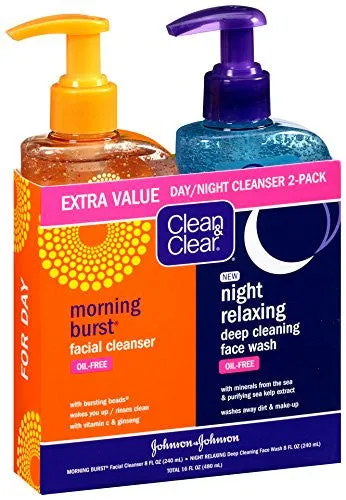 Duo de Jabones Faciales Día y Noche de Clean&Clear