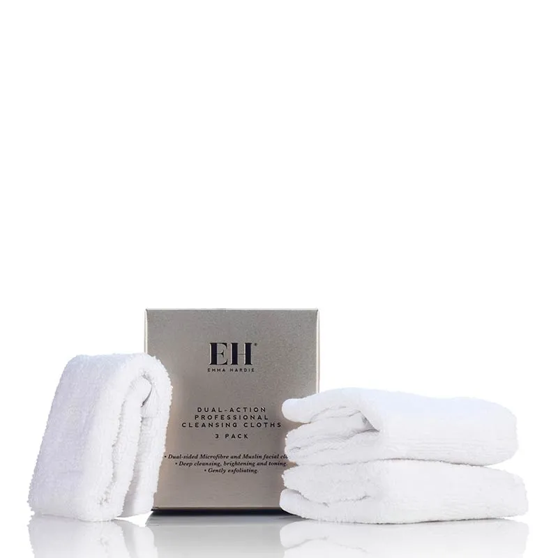 Emma Hardie Dual-Action Professional Cleansing Cloths 3 Pack