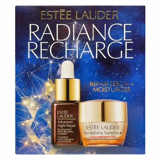 ESTEE LAUDER Radiance Recharge Gift Set (Repair Serum Moisturizer)