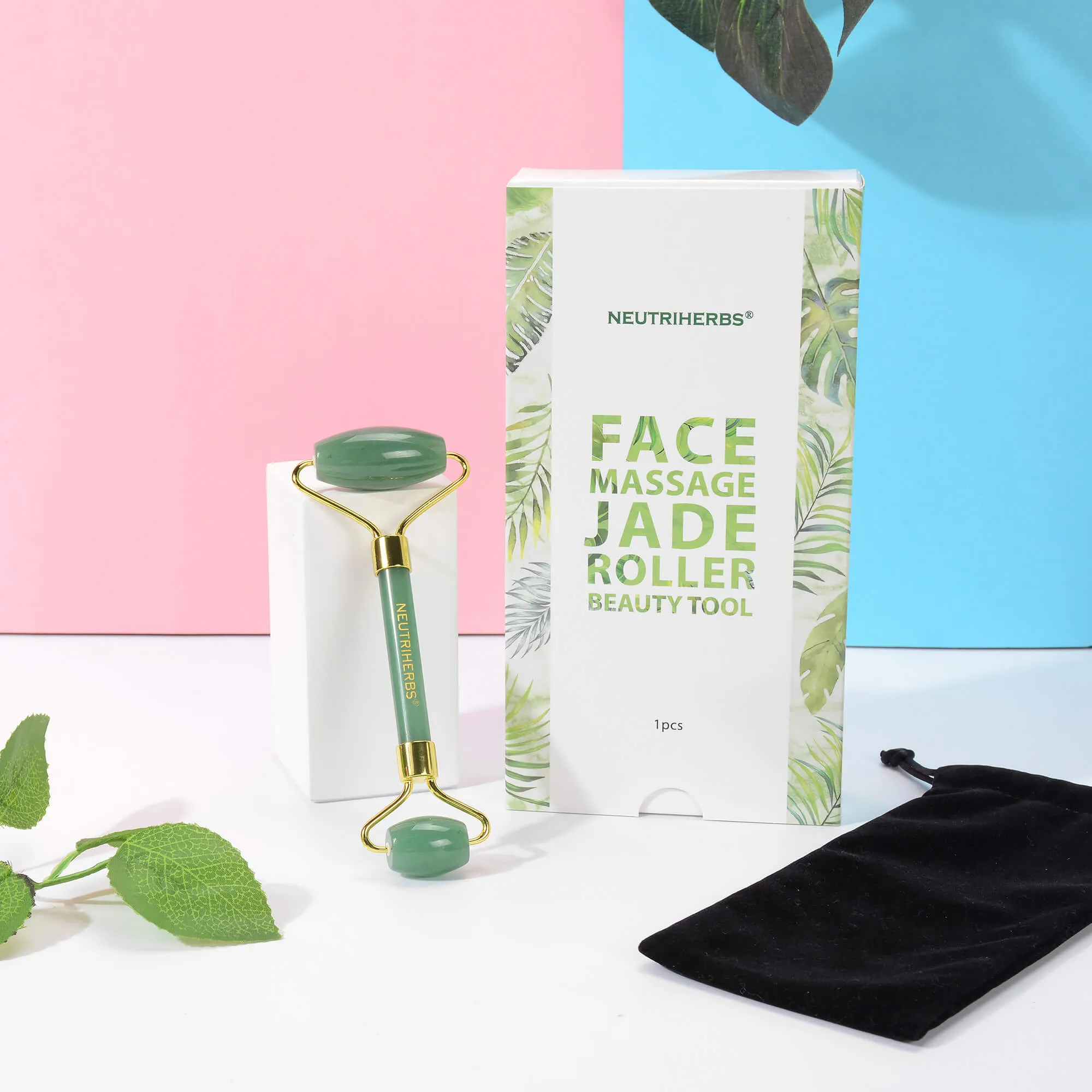 Facial Massage Jade Roller For Relaxing And De-stressing