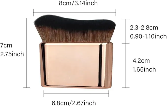 Fake Tan Blending Brush, Soft Foundation Makeup Brush, Durable Flawless Foundation Makeup Brush