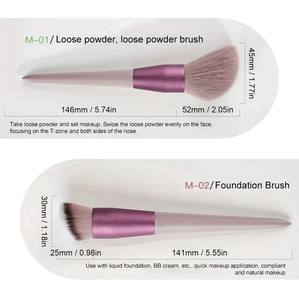 Fluffy Elegance Makeup Brush Collection