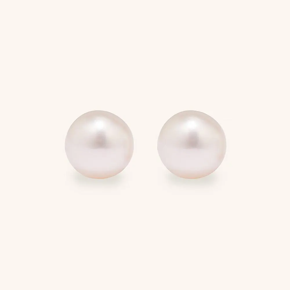 Freshwater Pearl Stud Earrings 8mm