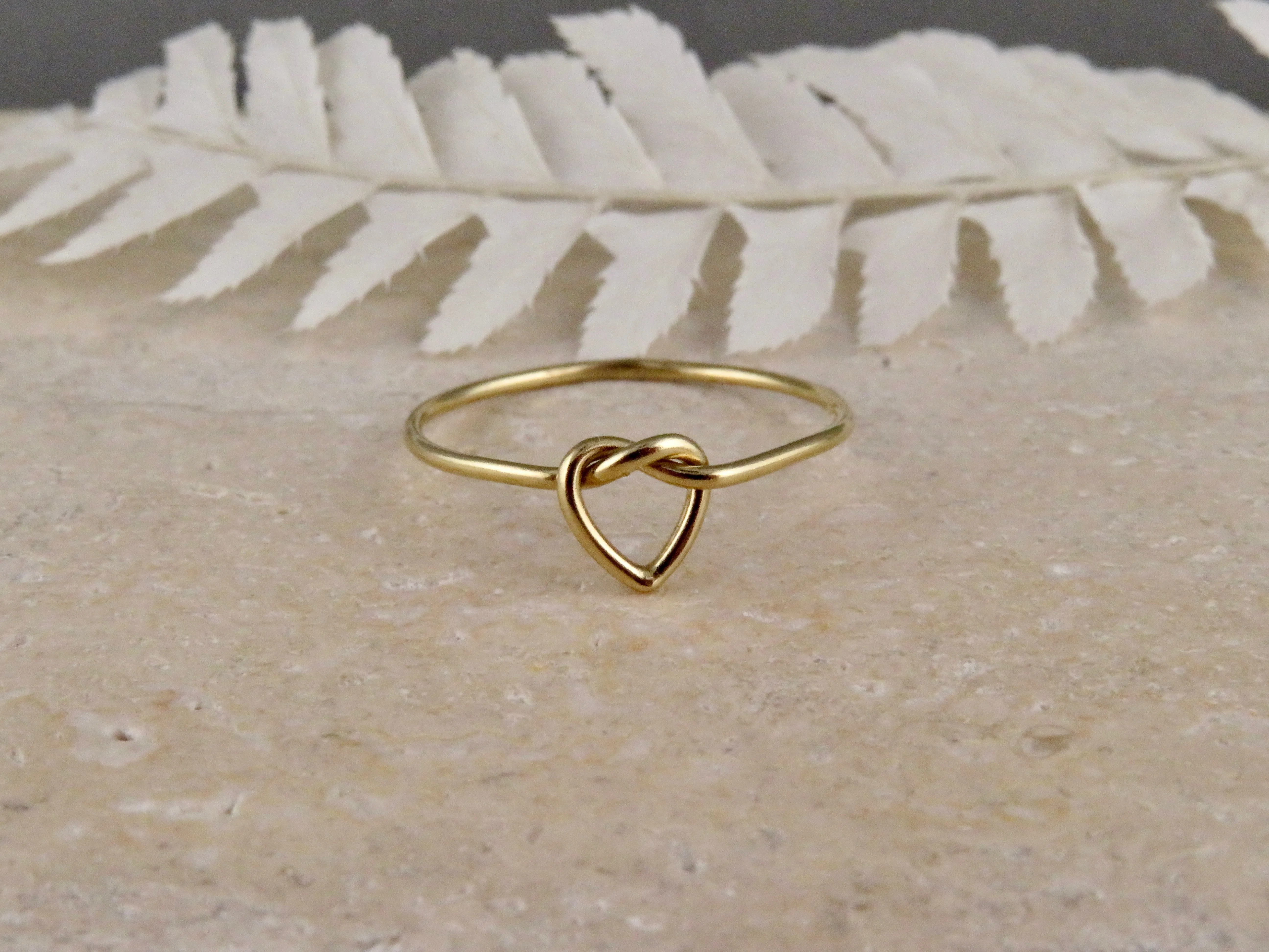 Gold Heart Knot Ring