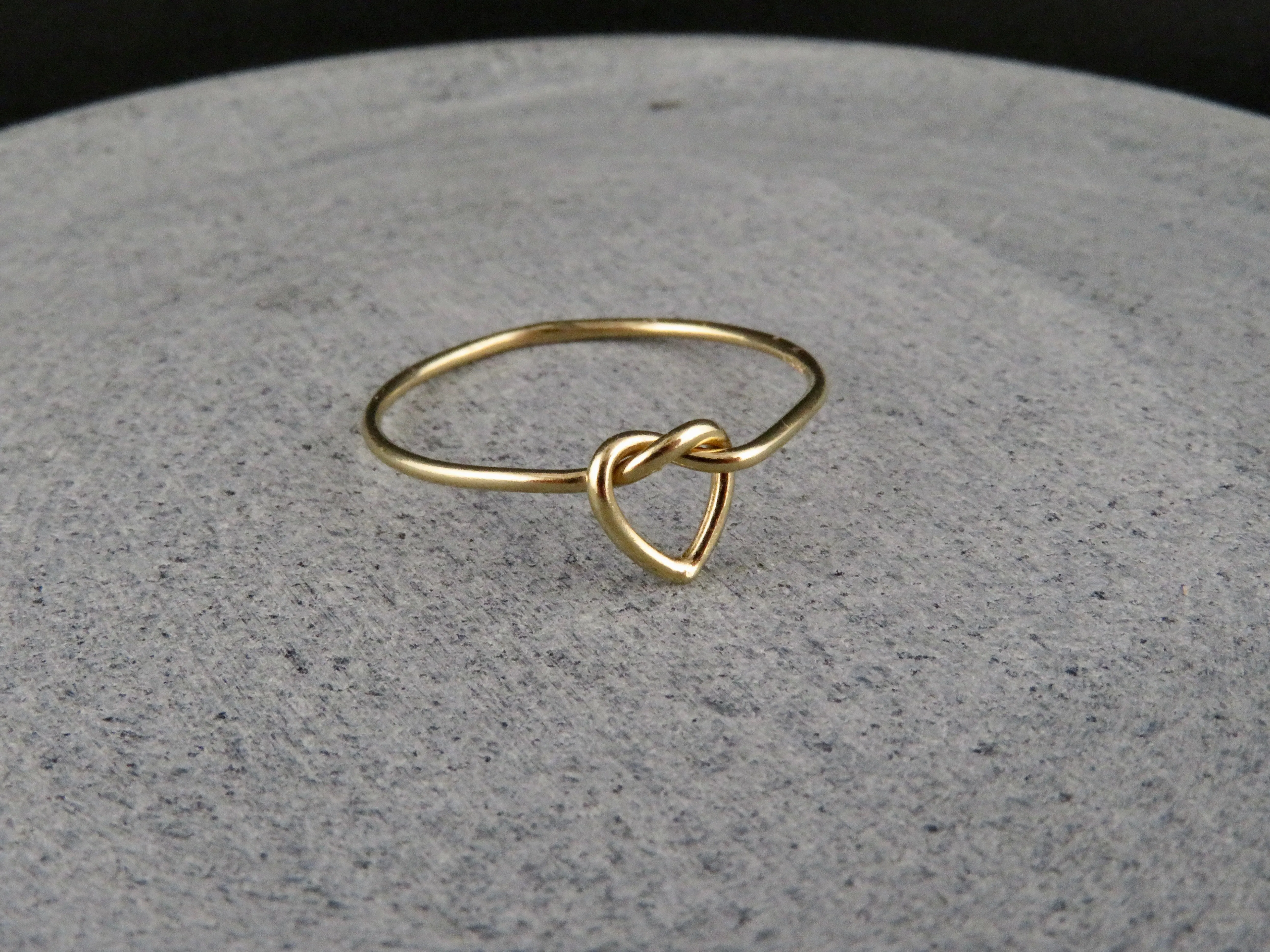 Gold Heart Knot Ring