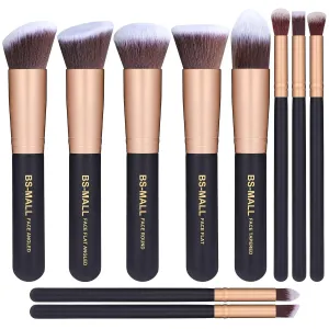 Gold Makeup Brushes Set