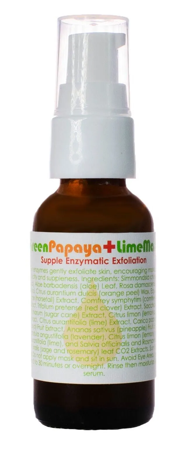 Green Papaya   Lime Mask