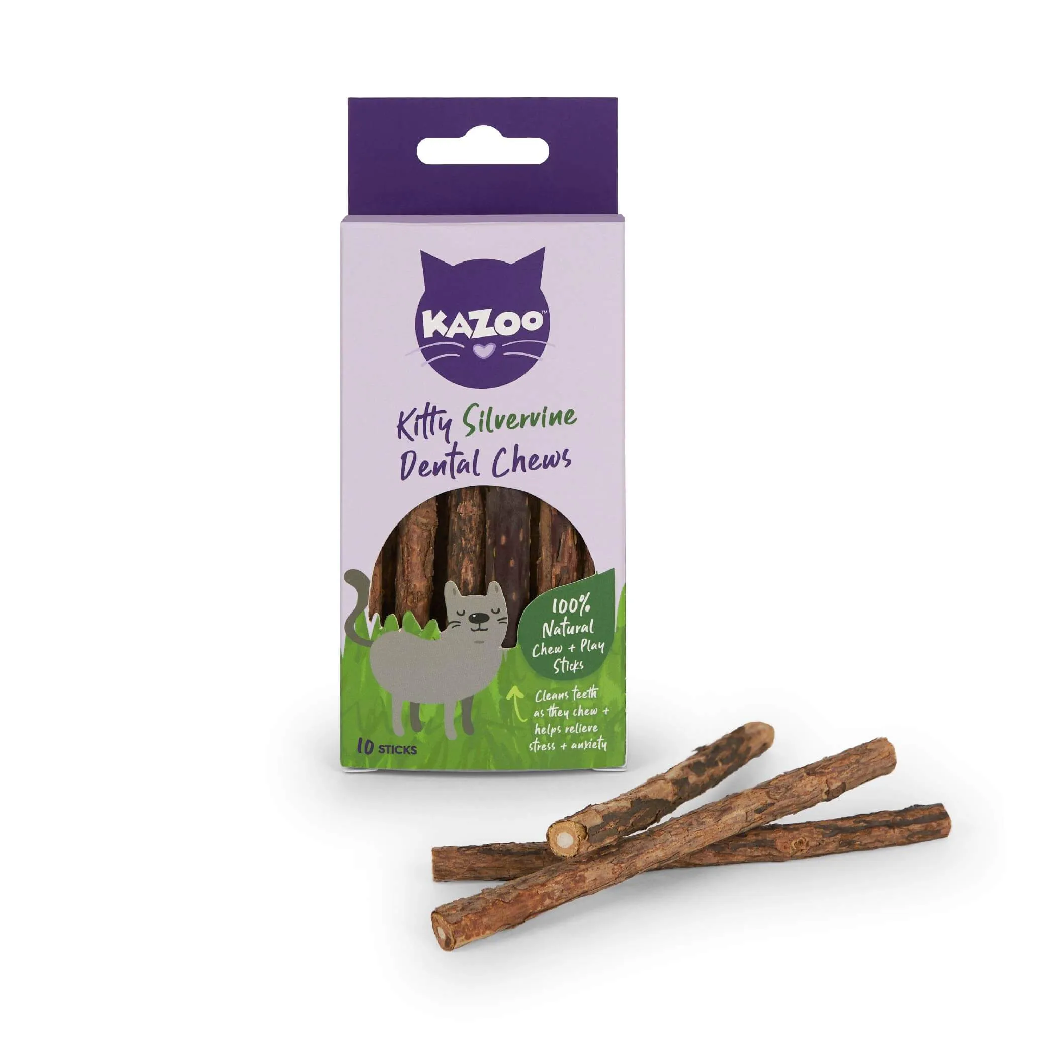 Kazoo Kitty Silvervine Dental Chew 10pack