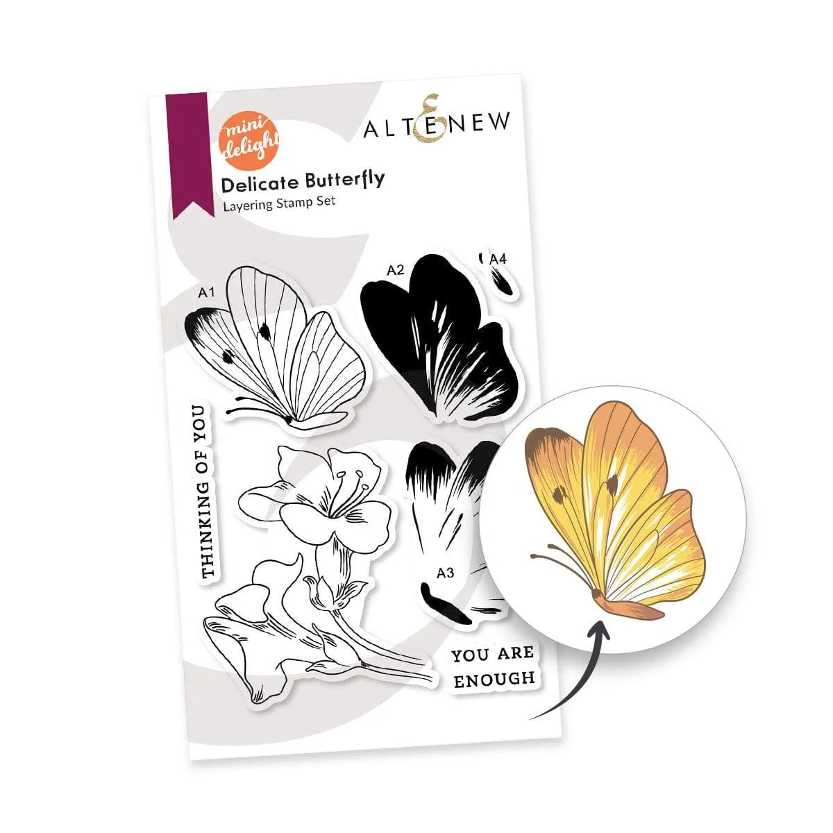 Mini Delight: Delicate Butterfly Stamp & Die Set