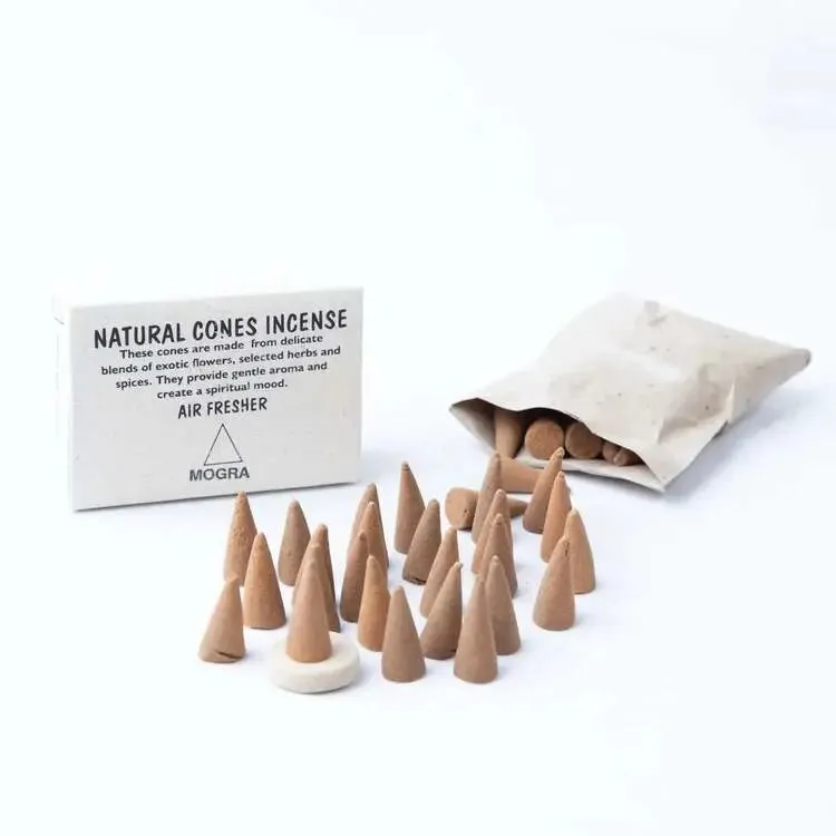 Mogra Flower Cone Incense: Sweet Delicate & lively Feel Incense - 12 packets