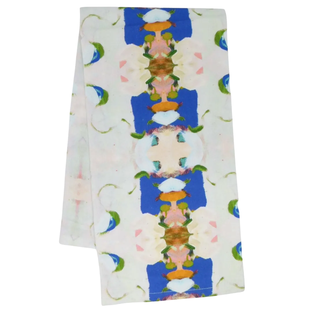 Monet's Garden Navy Tea Towel - Laura Park