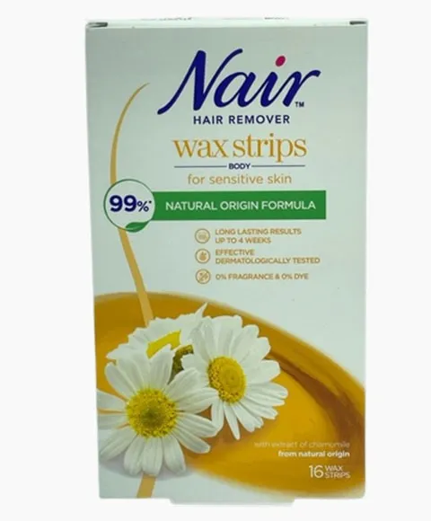 Nair Hair Remover Body Wax Strips With Natural Origin Formula