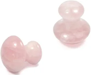 Natural Rose Quartz Gua Sha Mushroom Massage Stone