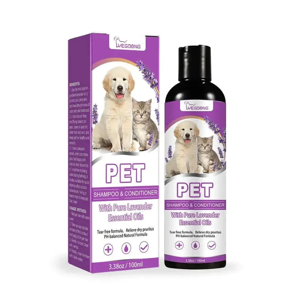 Pet Hair Softening Shampoo Pet Shower Gel Removing Mites