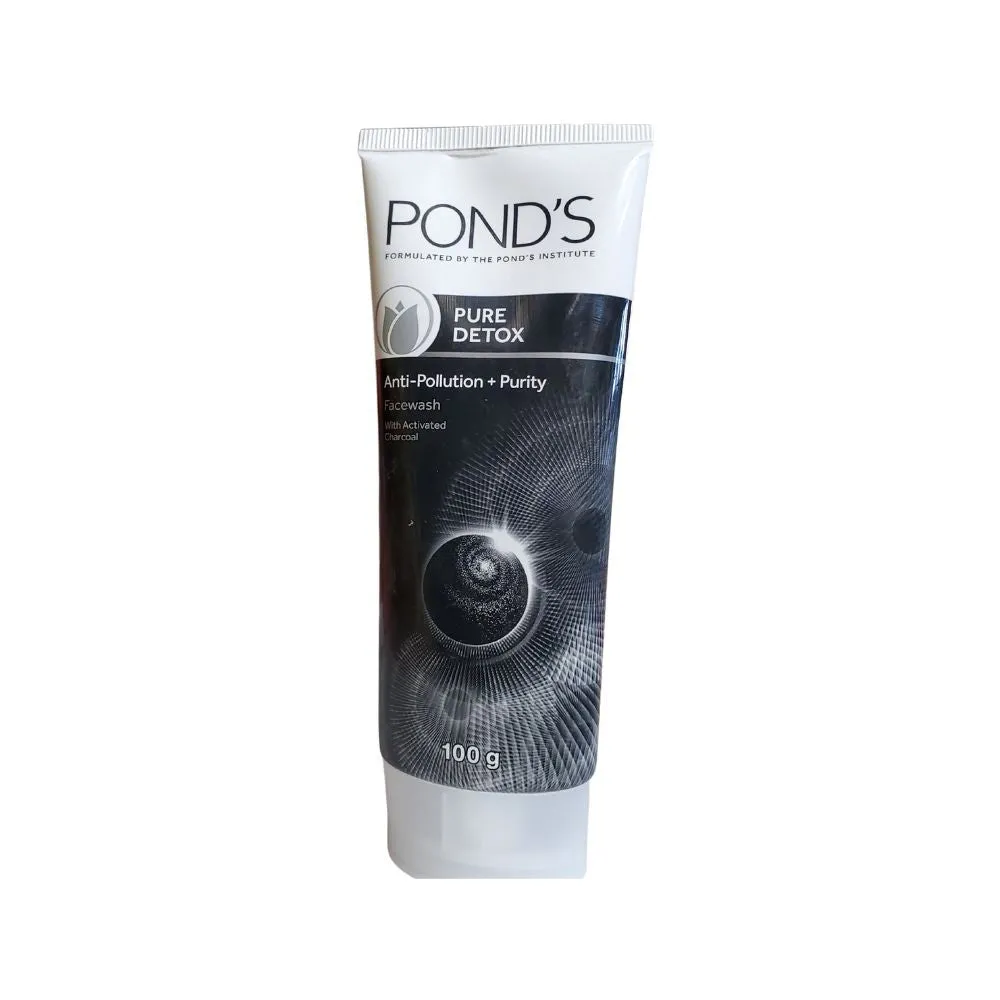 Ponds Pure Detox Anti Pollution Face Wash With Activated Charcoal 50g