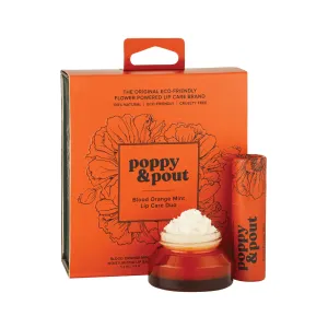 Poppy & Pout Lip Lip Care Duo Gift Set, Blood Orange Mint