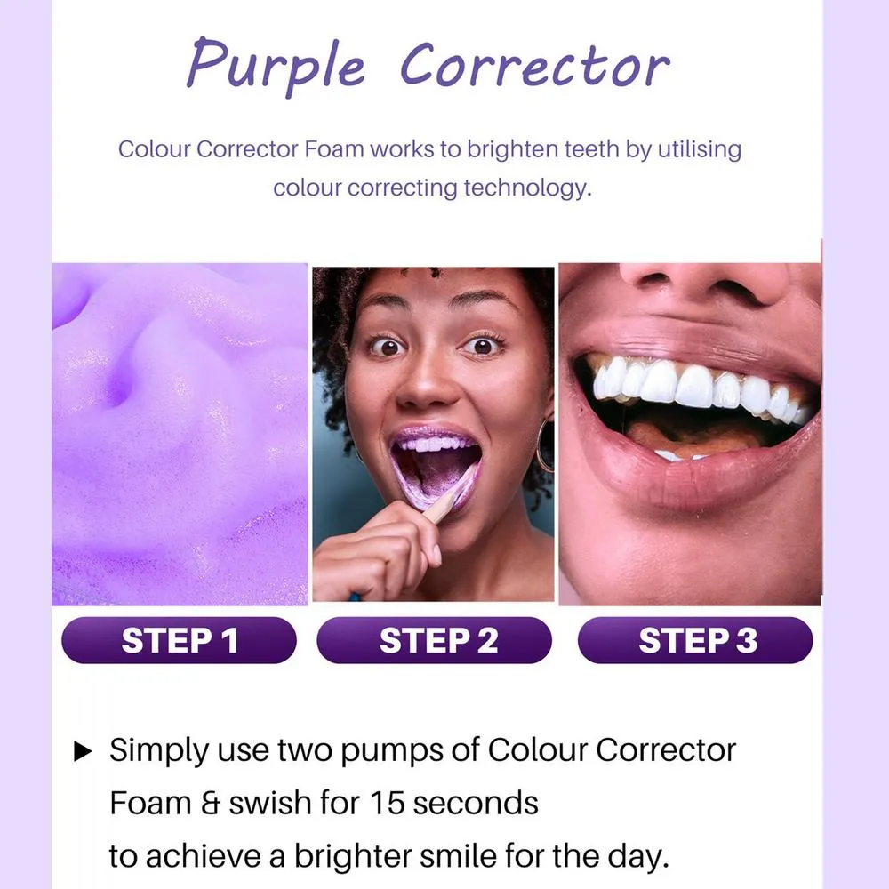 Purple Foam For Teeth Whitening