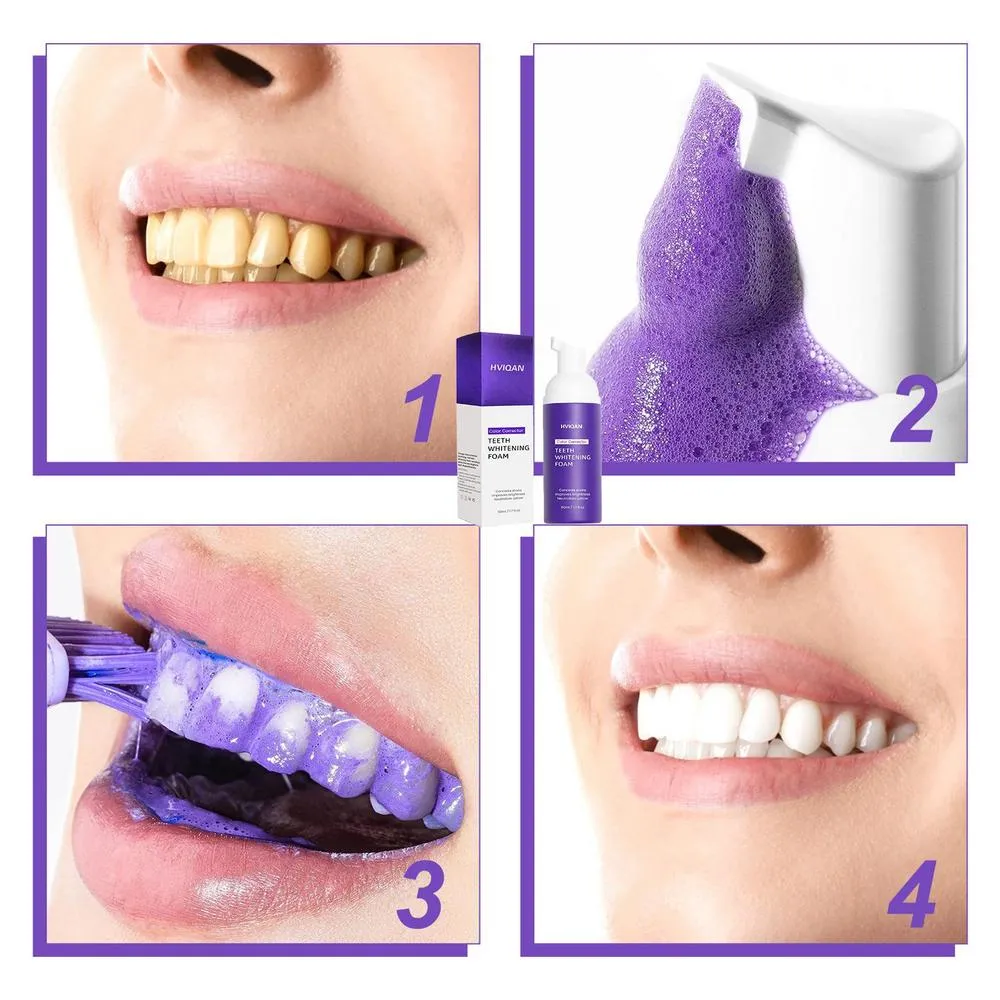 Purple Foam For Teeth Whitening