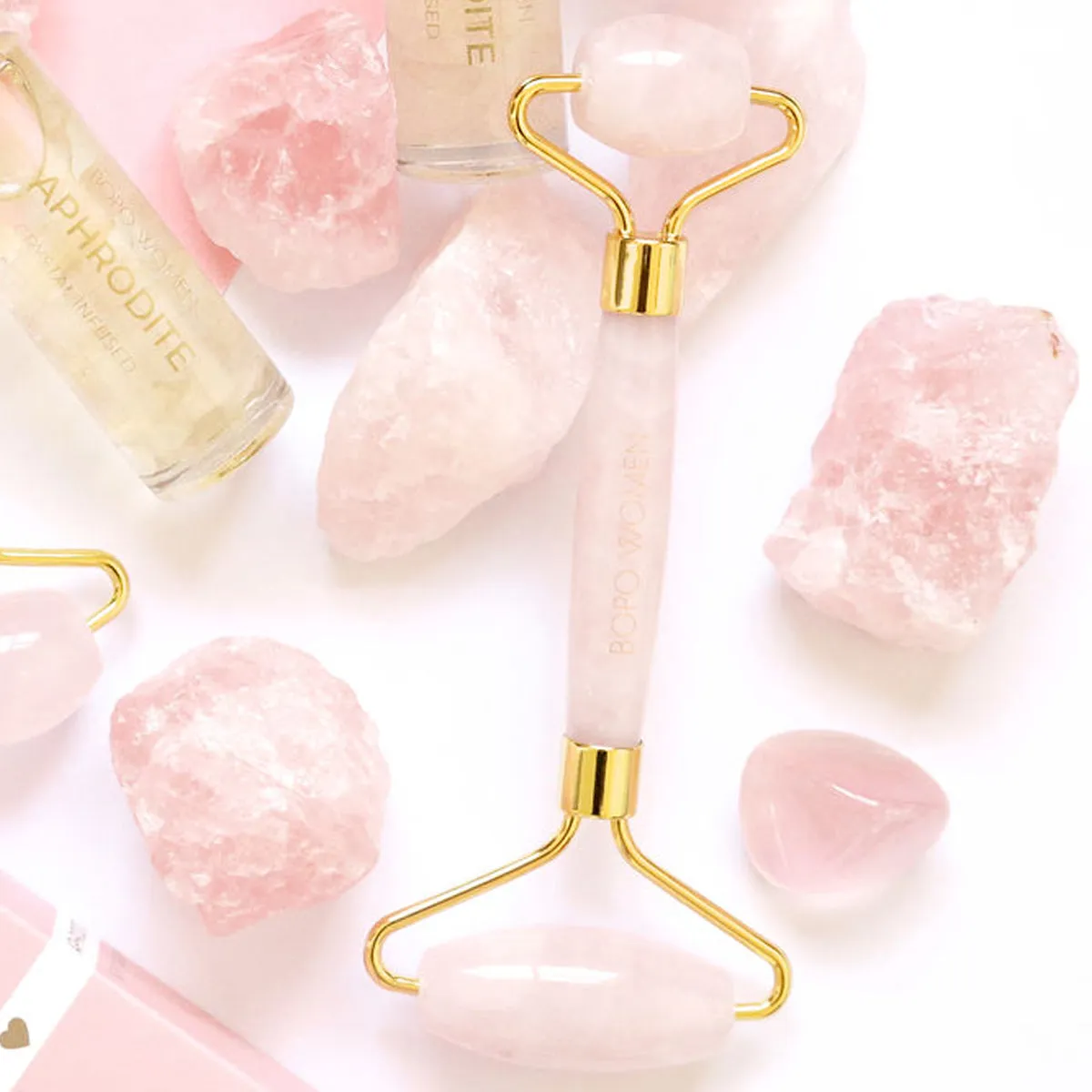 Rose Quartz Facial Roller