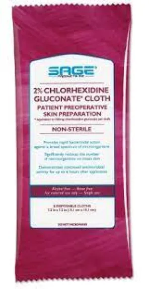 Sage Chlorhexidine Wipes