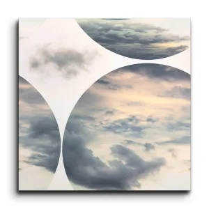 Serene Sky Circles: Dynamic Cloud Art