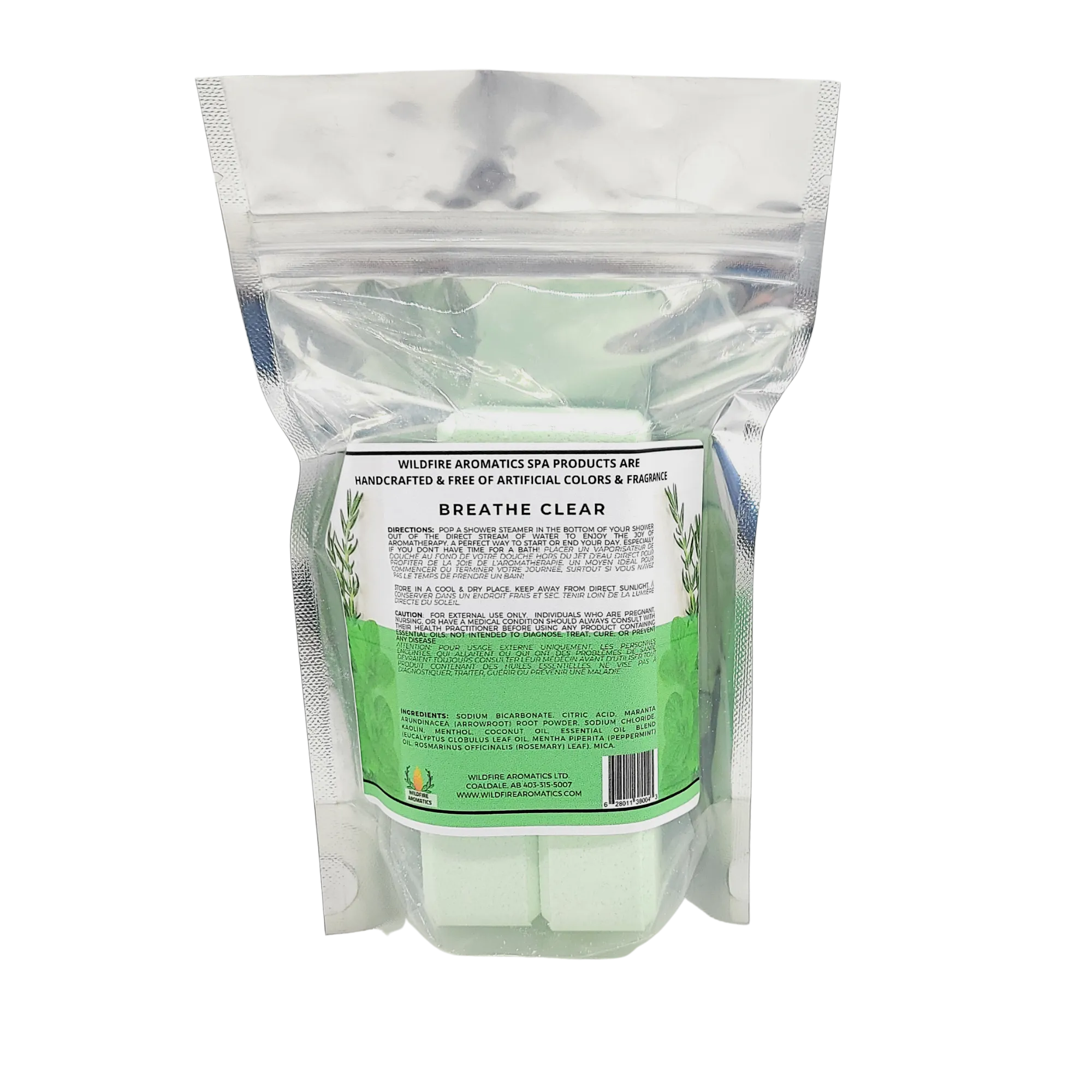 Shower Steamer Tablets, Breathe Clear Eucalyptus Menthol with Rosemary