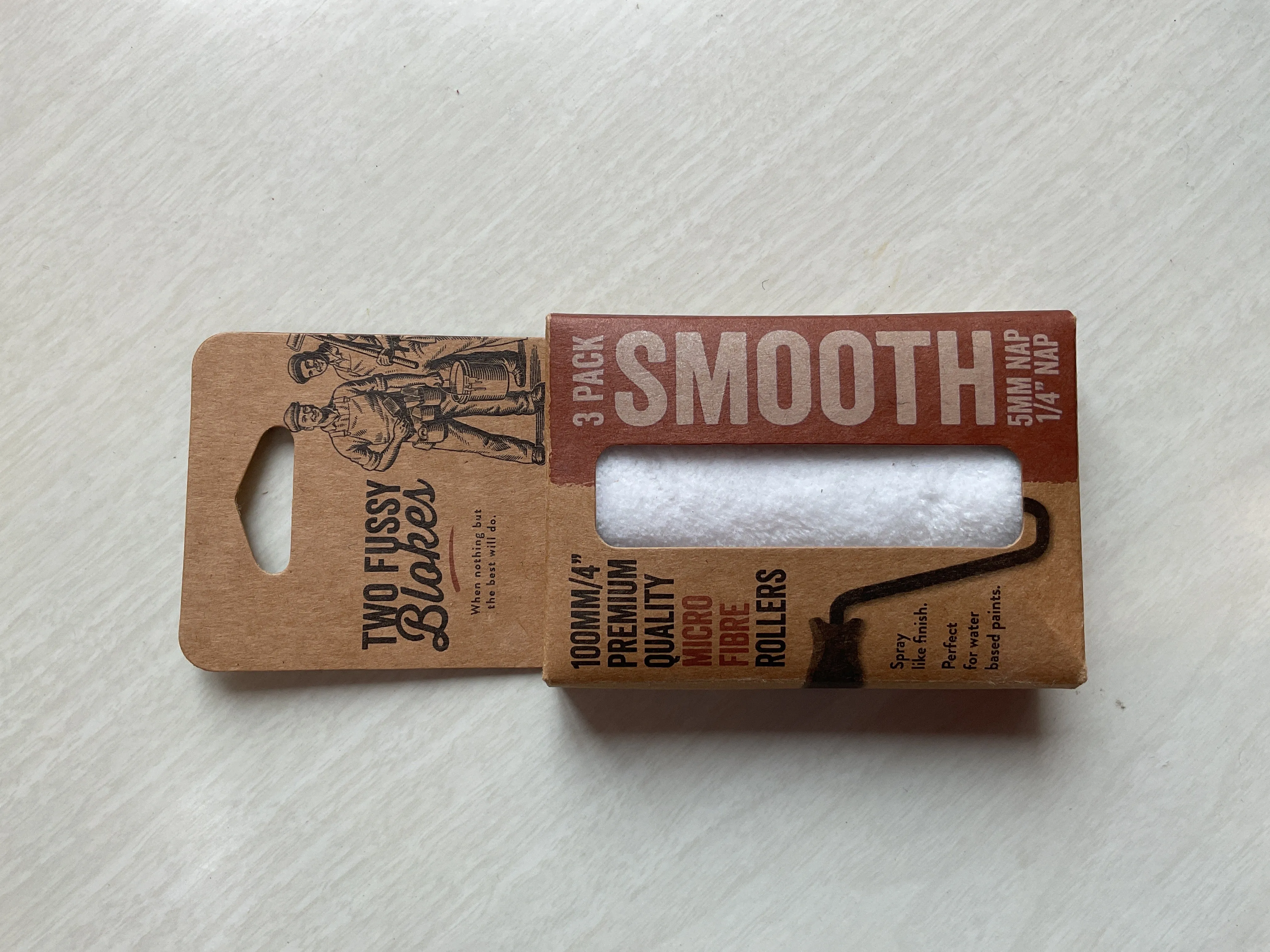 Smooth Micro Fibre Rollers 3 Pack