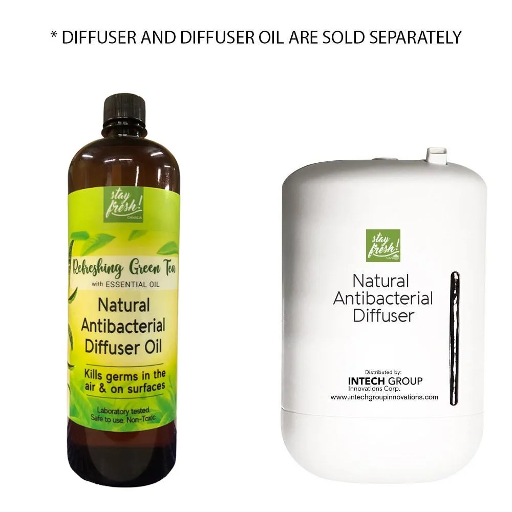 Stayfresh Canada Natural Antibacterial Diffuser Oil: Refreshing Green Tea (1L)