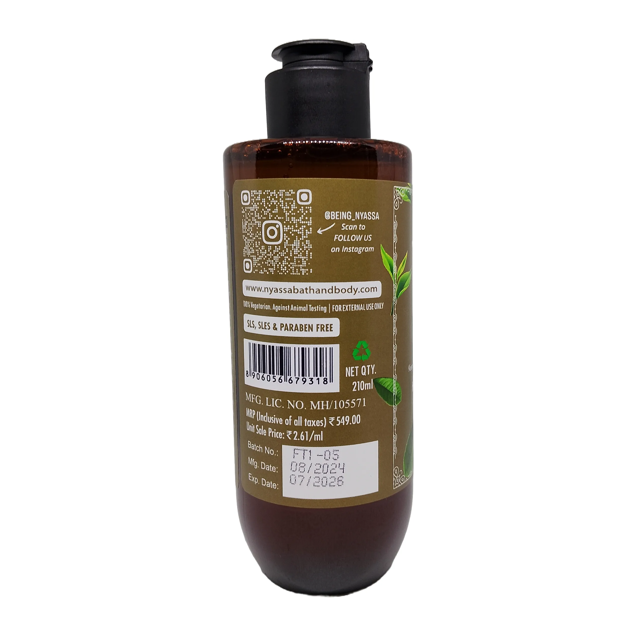 Sulphate Free Clarifying Tea Tree Face Wash for flawless 210ml