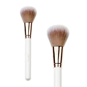 VEGAN POWDER BRUSH WHITE & ROSE GOLD